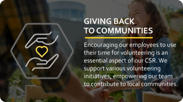 Giving back to communities