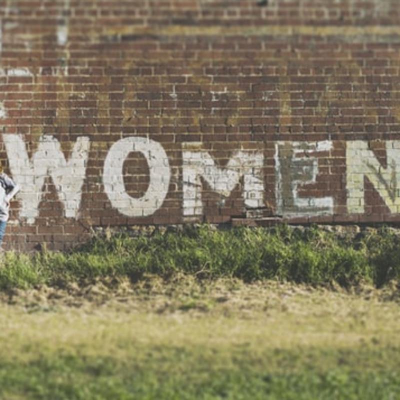 'For Women' Graffiti on wall